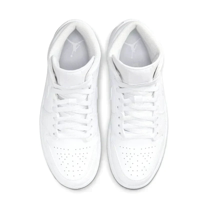 Air Jordan 1 Mid 'Triple White' (2022)